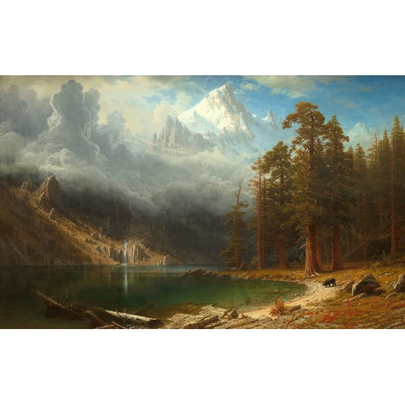 Mount Corcoran by Albert Bierstadt - 12" x 18" Art Print Wall Decor