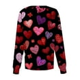 thumbnail image 3 of Resicozy Valentine's Day Jackets for Women Plus Size Scrub Jacket Long Sleeve Heart Print Nurse Coat with Pockets 2026 Red 5XL, 3 of 4