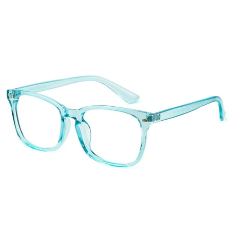 Cyxus Blue Light Glasses for Men Women Lightweight Computer Gaming Glasses Relieve Digital Headache Eye Strain(Crystal Blue)