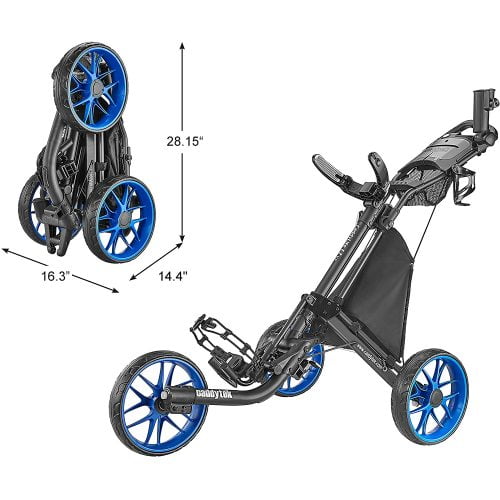 Caddytek CaddyLite 11.5 V3 3 Wheel Golf Push Cart SuperLite Deluxe