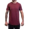 thumbnail image 2 of ShirtBANC Hipster Hip Hop Long Drop Cut Mens Shirt Curved Hem Heather Tshirts, 2 of 7