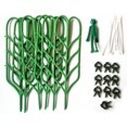 thumbnail image 1 of Style 1 Kits de soporte de enrejado para plantas de interior, soportes con forma de hoja verde para plantas trepadoras, incluyen 6 enrejados para plantas y 7 Clips para plantas, 1 of 5