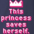 thumbnail image 3 of CafePress - This Princess Saves Herse Long Sleeve Dark T Shirt - Long Sleeve Dark T-Shirt, 3 of 4