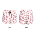 thumbnail image 5 of Lsque Hearts Printed Women's Running Shorts with Liner Pockets,Elastic Quick Dry Workout Athletic Gym Yoga Shorts,Womens High Waist Shorts-Medium, 5 of 9
