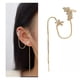 thumbnail image 5 of Arete de Cartílago MADIOLA, Aretes Trepadores de Cadena Punk, Aretes de Flor y Zirconia No Piercing, FLOR, 5 of 7