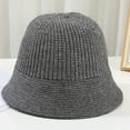 thumbnail image 5 of CoCopeaunts Bucket Hats for Men Simple Solid Color Fisherman Hat Women Simple Fashion Bucket Cap Short Brim Knitted Basin Hat, 5 of 8