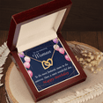 thumbnail image 6 of To Mom Birthday Message Most Fantastic Mom Inseparable Necklace, 6 of 20