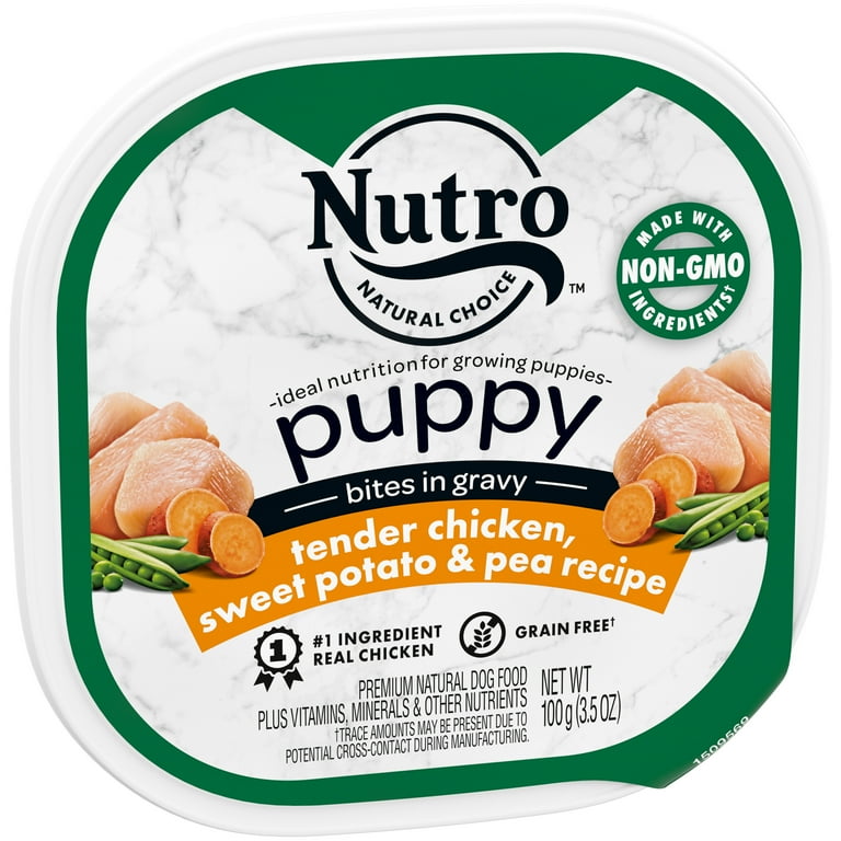 NUTRO Natural Bites in Gravy Tender Chicken Sweet Potato Pea