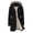 Black, variant on Womens Waterproof Raincoat Lightweight Plaid Lined Rain Hooded Jackets With Drawstring Waist Casual Wear