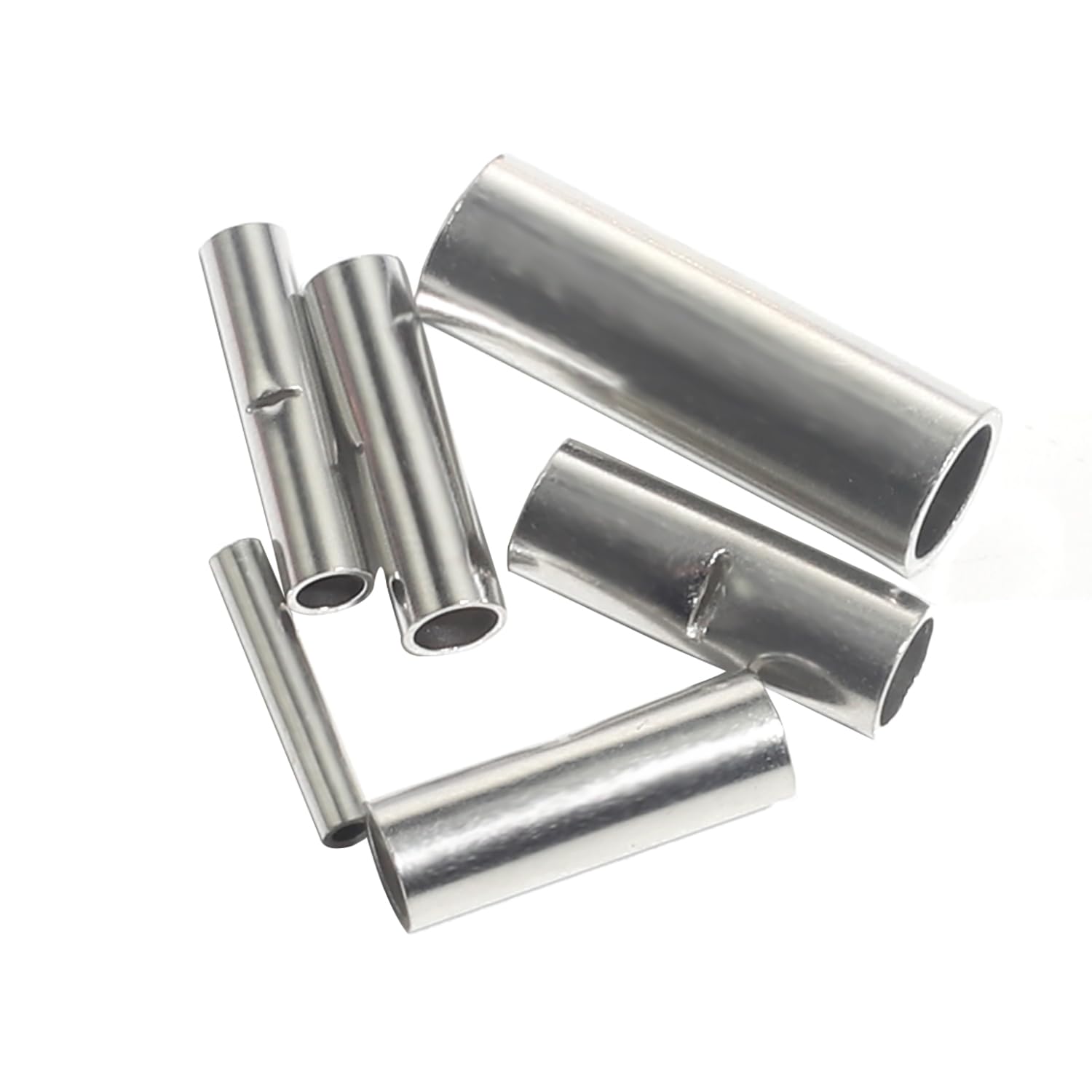 Non Insulated Butt Connectors Kit Wiring Pure Copper AWG24-8 Wire Crimp