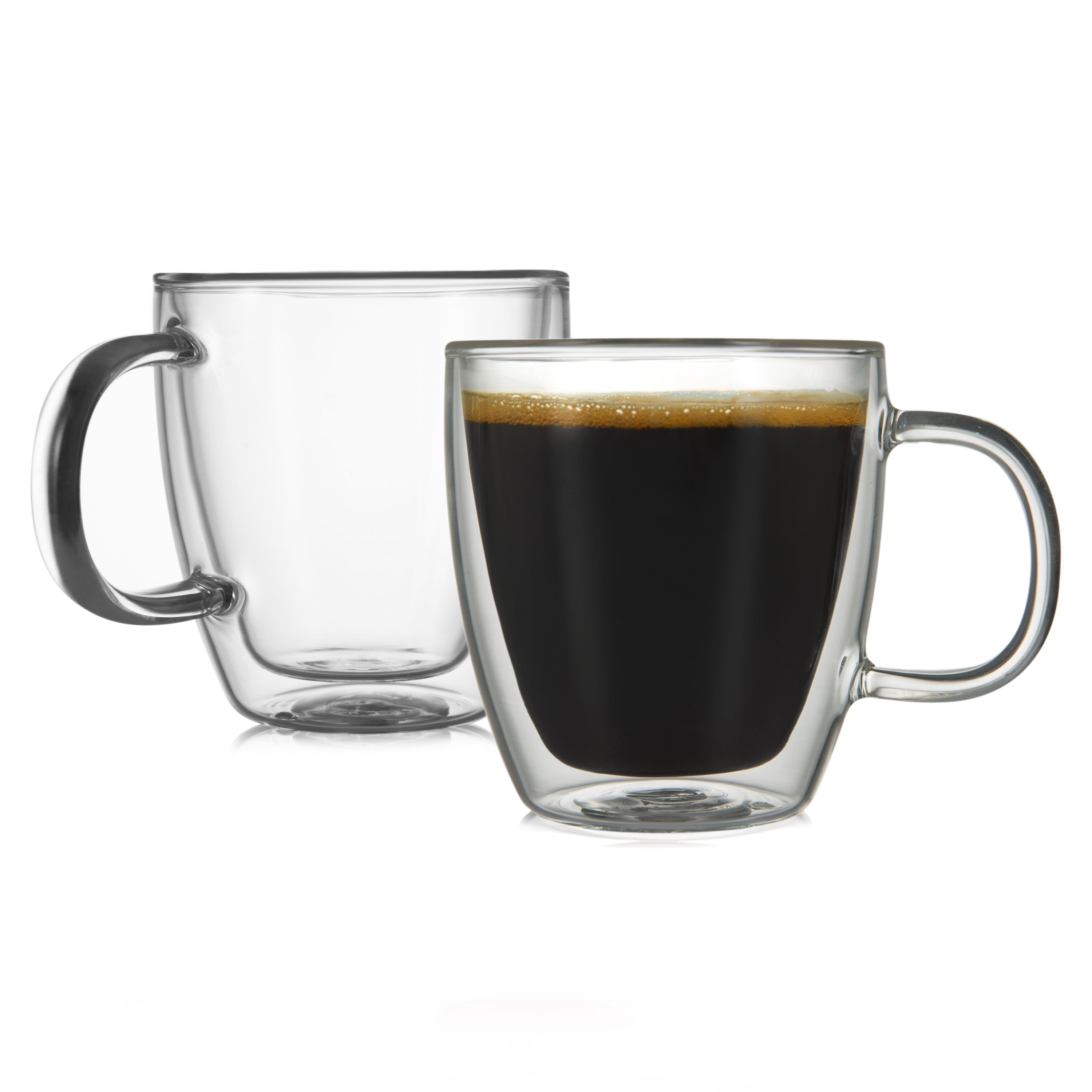 Contessa Latte Double Wall Mug Large, Set of 2 – Godinger