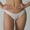 White, variant on Womens Seamless Thong No Show Underwear Breathable Lace Trim Panties Soft Nylon Spandex Pink,Size XL