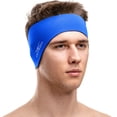 thumbnail image 3 of AqtivAqua Swimming Headband Swim Ear Band Protection Cover Swim Headband for Kids Adults Men Women Toddlers Ear Plugs in (Color: Navy, Size: X-Large), 3 of 3