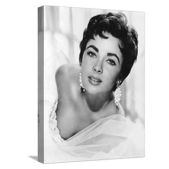 Art.com Elizabeth Taylor, 1954 Stretched Canvas Print Wall Art, 12" x 16"