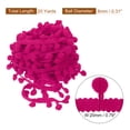 thumbnail image 2 of Unique Bargains 20 Yards Pom Pom Ball Fringe Trim Ribbon Sewing Trim DIY Crafts, 8mm Fuchsia, 2 of 6