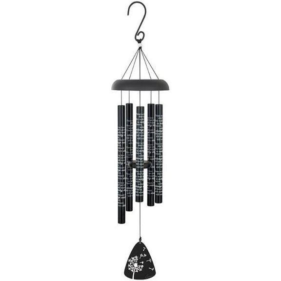 Carson Home Accents 272737 23 in. Wind Chime, Black - Sonnet-Always Near