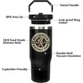 thumbnail image 2 of 30oz Bigfoot Tumbler - Insulated Stainless Steel Cup with Handle & Flip Straw | Sasquatch Gifts for Men, Dad | Father''s Day, Birthday, Christmas Gift, 2 of 6