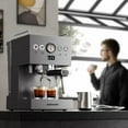 thumbnail image 4 of Small Commercial Coffee Machine Simple Control Panel Italian Semi-Automatic Coffee Machine Can Make Milk Foam Latte Americano, 4 of 8