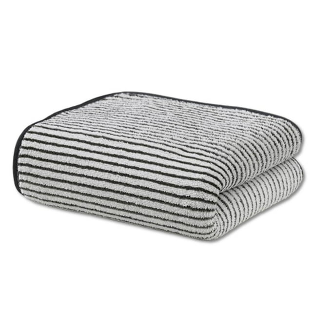 B Fiber Absorption Home Use Thick Coral Fleece Towel Set Style B Stripe Pattern Five Pieces