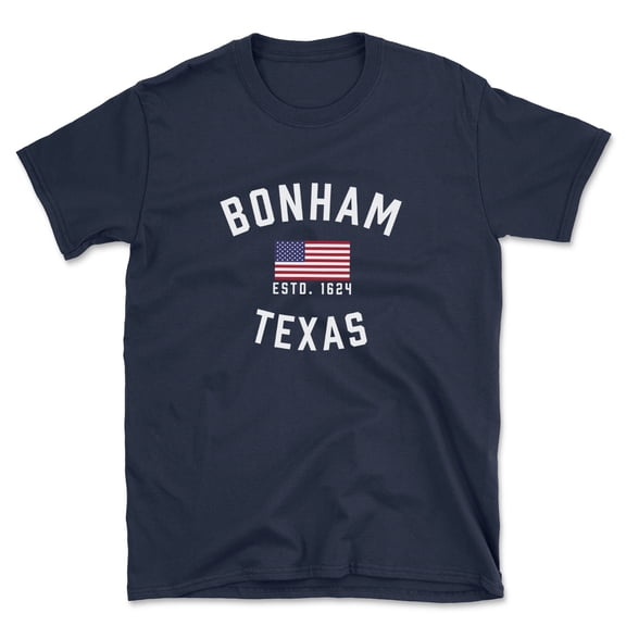 Bonham Texas Patriot Men's Cotton T-Shirt
