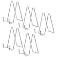 thumbnail image 1 of Plato Soporte para Exhibición, 5uds 6 Pulgadas Hierro Caballete Platos Soporte Exhibición Soportes Metal Decorativas Placas para Imagen Foto Libro, Plata, 1 of 5