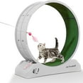 thumbnail image 1 of axGear Tapis Roulant pour Chat, Roue d'Entraînement, Jouet d'Exercice pour Animal, Intérieur, Jouet Teaser, 1 of 8
