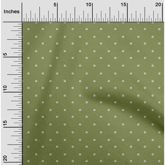 oneOone Cotton Silk Fabric Circle Block Fabric Prints By Yard 42 Inch Wide