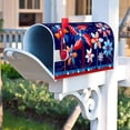 thumbnail image 2 of USA Patriotic Windmill Celebrate America Mailbox Cover with Magnetic Strip July 4th Mailbox Wraps Post Letter Box Cover Standard Size 21" X 18" for Garden Outdoor Yard Decor, 2 of 6
