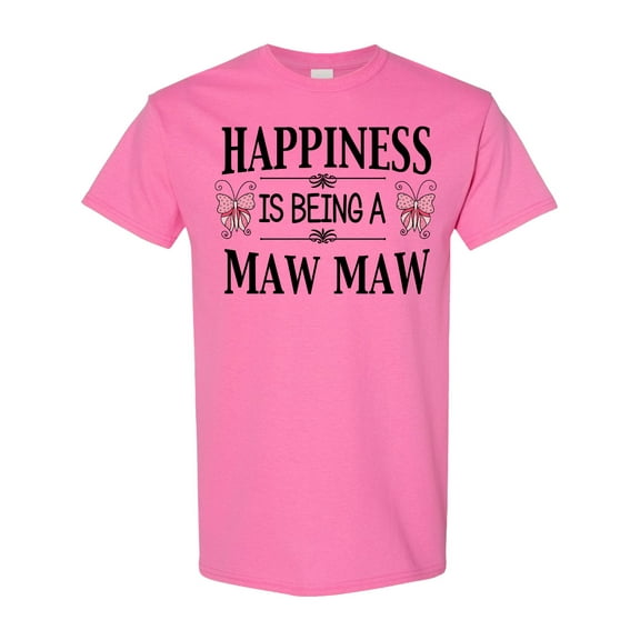 Inktastic Happiness is Being a Maw Maw with Butterflies T-Shirt
