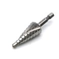 thumbnail image 1 of Step Drill TEMO M35, flauta en espiral de cobalto de 6,4 mm a 19 mm, hexagonal, 1 of 3