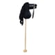 thumbnail image 4 of Caballo de peluche para montar a caballo con palo para niños y niñas Negro, 4 of 9