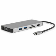 Rocstor USB-C 12-in-1 Multi-Port Adapter, Space Gray Y10P035-S1