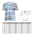 thumbnail image 2 of Lighthouse Sailboats Seagulls-1 Women's T-Shirt Short Sleeve T Shirts Tops Tee Ladies Loose T, 2 of 7
