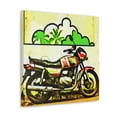 thumbnail image 2 of Motorcycle in Motion - Canvas, 2 of 10
