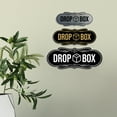 thumbnail image 2 of Designer Drop Box Sign (Brushed Gold) - Small, 2 of 3