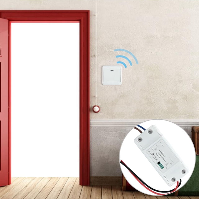 Smart Wireless Remote Control Switch, AC90 260V No Wiring Required with Easy Installation, for Home Lighting Control System
