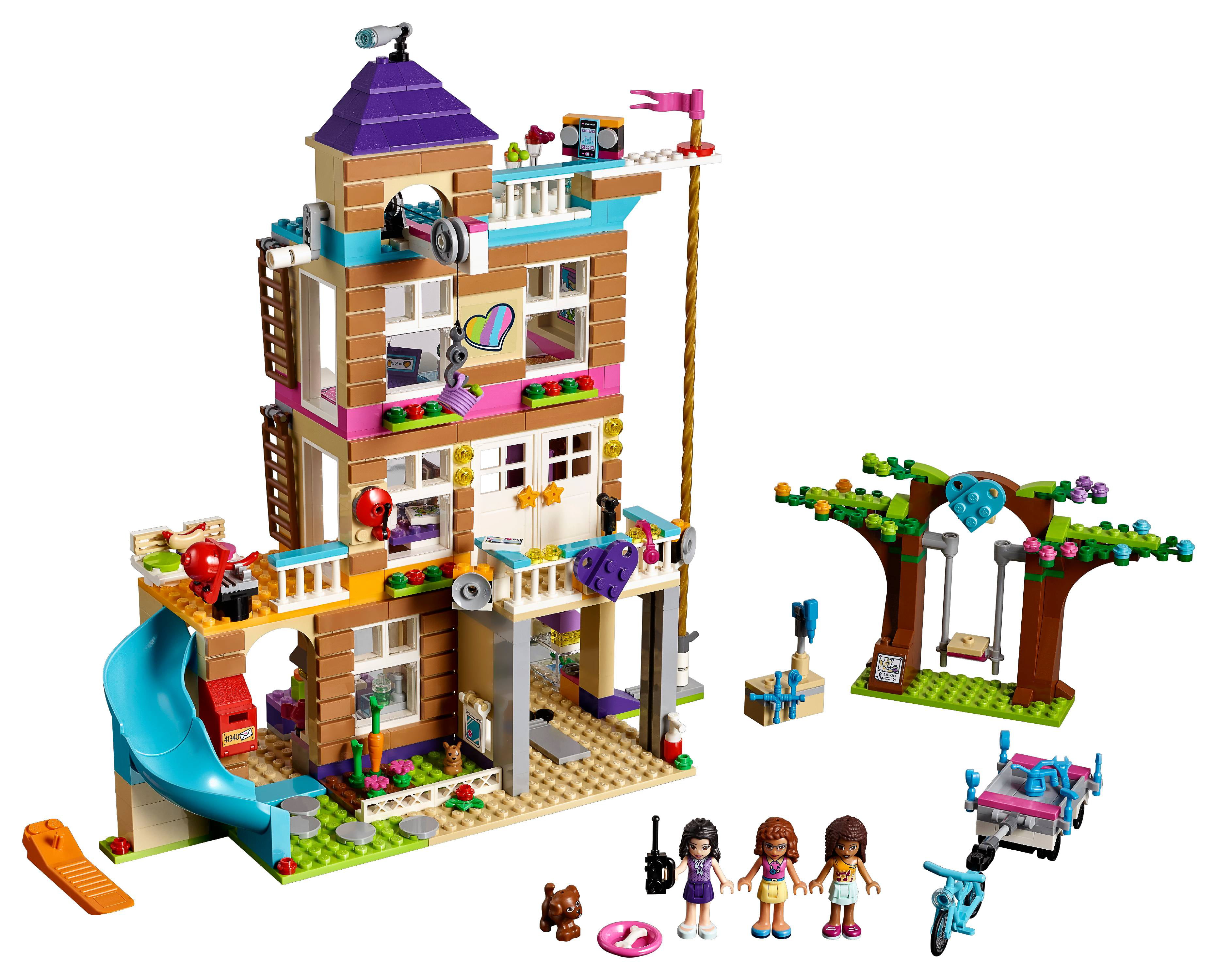 At adskille parfume sladre LEGO Friends Friendship House 41340 4-Story Building Set (722 Pieces) -  Walmart.com