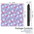 thumbnail image 2 of Blue Mahjong Mat for Table, 31.5*31.5in Anti Slip American Mahjong Table Cloth, Noise Reduction, Neoprene Mah jongg Mat with Carrying Bag & 3 Dices, Mahjong Accessories Gift for Board Tile Games Mats, 2 of 7