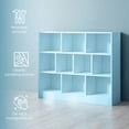 thumbnail image 3 of Organizador Librero Ilios Innova 10 cubos Estante Multifuncional Azul 120 cm x 24 cm x 104 cm, 3 of 9
