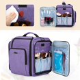 thumbnail image 4 of Neceser de viaje BAFASO, tamaño grande, con 4 bolsas extraíbles, color morado, 4 of 7