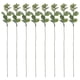 thumbnail image 2 of 10 hojas artificiales de eucalipto, púas de eucalipto de imitación, decoración para arreglos florales., 2 of 7
