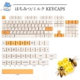 thumbnail image 2 of Teclas Guffercty kred GTSP XDA Honey Milk PBT Japanese Bee, juego de 140 teclas para fundas Cherry MX, teclado de tamaño completo, 60% 65% 75%（XDA/Honey Milk）, 2 of 7