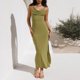 thumbnail image 2 of Vestido ceñido al cuerpo con pliegues para mujer Vestido plisado flaco elegante Vestido formal de fiesta de noche Hugtrwg Para estrenar, 2 of 7