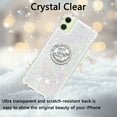thumbnail image 2 of CCSmall for Samsung Galaxy A07 Case Clear Glitter Bling for Women Girl, Flowing Liquid Quicksand Sparkly Phone Cover with Diamond Ring Holder Case for Samsung A07 4G LSZ Colorful, 2 of 7