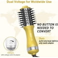 thumbnail image 5 of DAN Travel Hair Dryer Brush Nano Titanium Blow Dryer Brush Dual Voltage,Mini Oval Hot Air Brush,2 inch One Step Hair Volumizer Straightener, 5 of 8