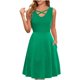 thumbnail image 1 of Vestido sin mangas con tirantes y cuello en V para mujer, informal, con bolsillos sólidos Pompotops ghjkhdj3395, 1 of 9