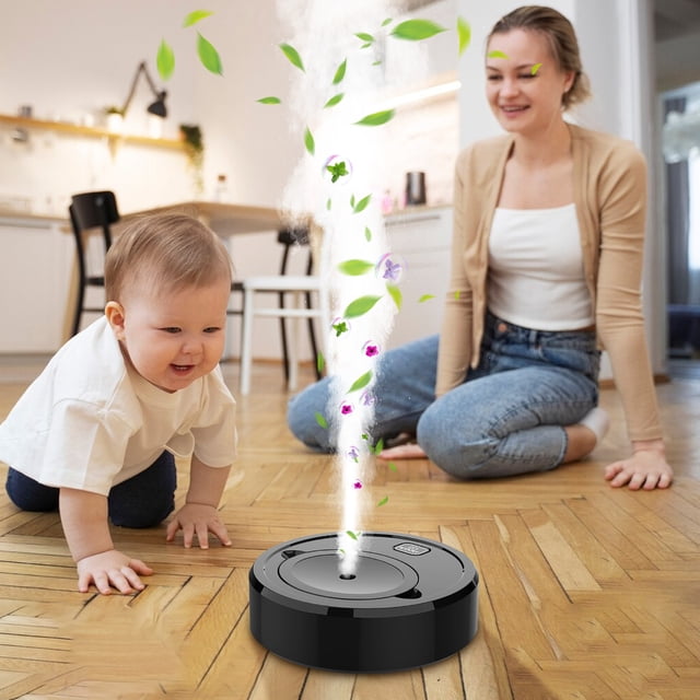 Large Capacity Wireless Mobile Humidifier 360° Aromatherapy Diffuser Disinfecting Mopping Function Quiet Operation Compact Space Saving USB Rechargeable for Home Room Office Air Moisturizing