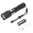 thumbnail image 3 of Red And White Bright Flashlight, High Power Simple Waterproof Mobile Power USB Rechargeable Flashlight  For Outdoor For Home For Travel, 3 of 8