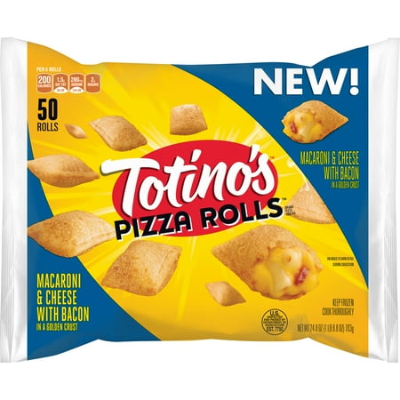 Totino's Pizza Rolls Brand Macaroni And Cheese With Bacon Pizza Snacks