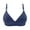 Dark Blue_02#A5814, variant on Fabrcox Plus Size Bras for Women Wire Free Snap Closing Adjustable Shoulder Straps Breathable Everyday Bralettes Pink 40